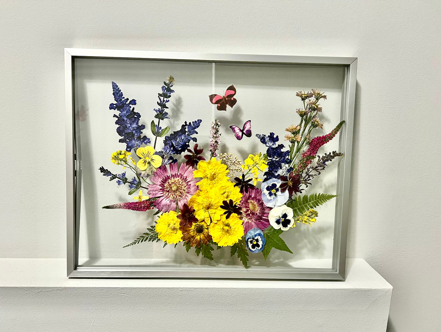 Chasing butterflies in the garden