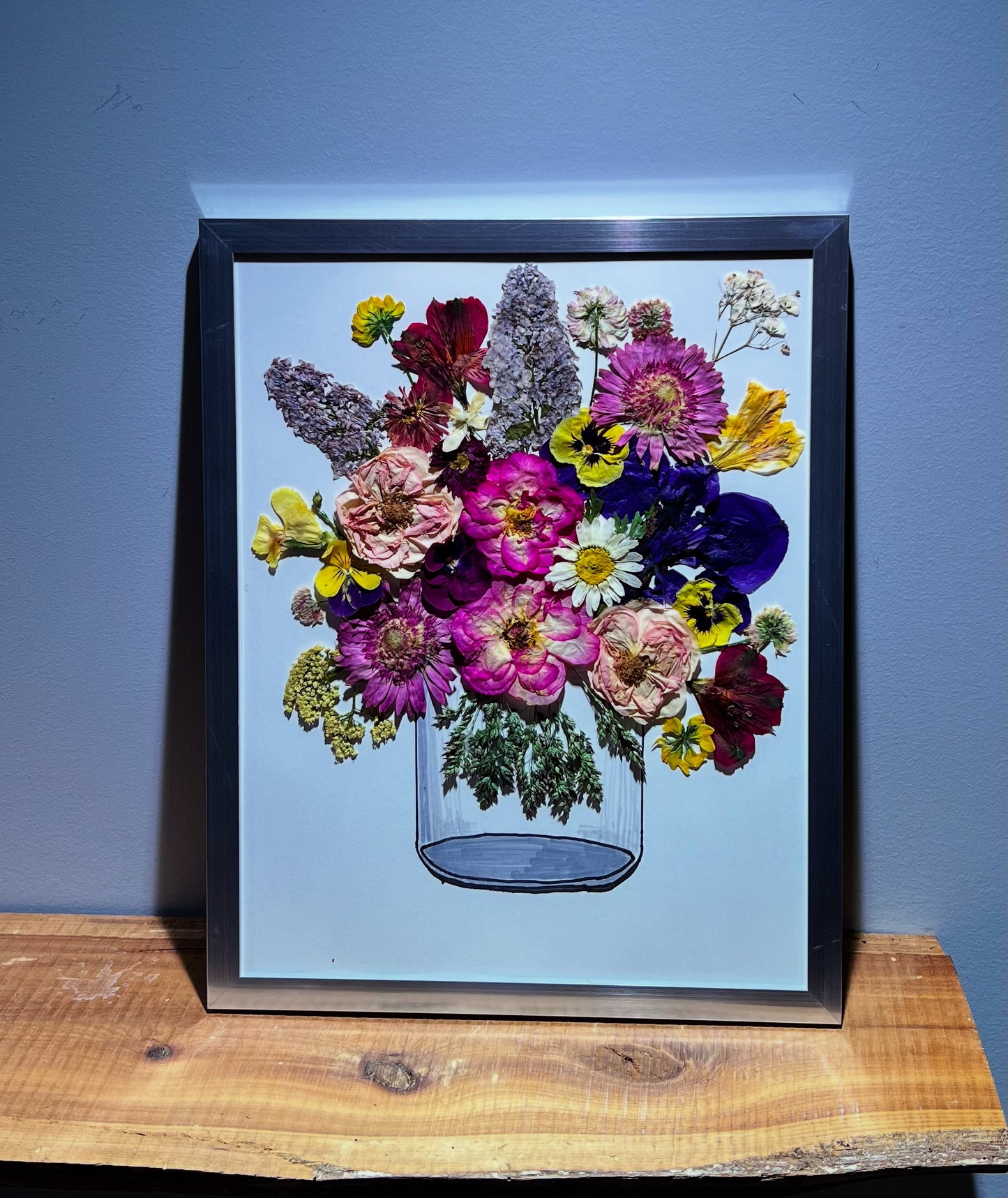 Mason jar bouquet