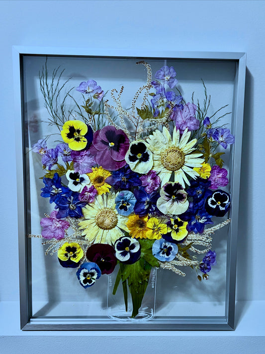 Fancy pansies bouquet