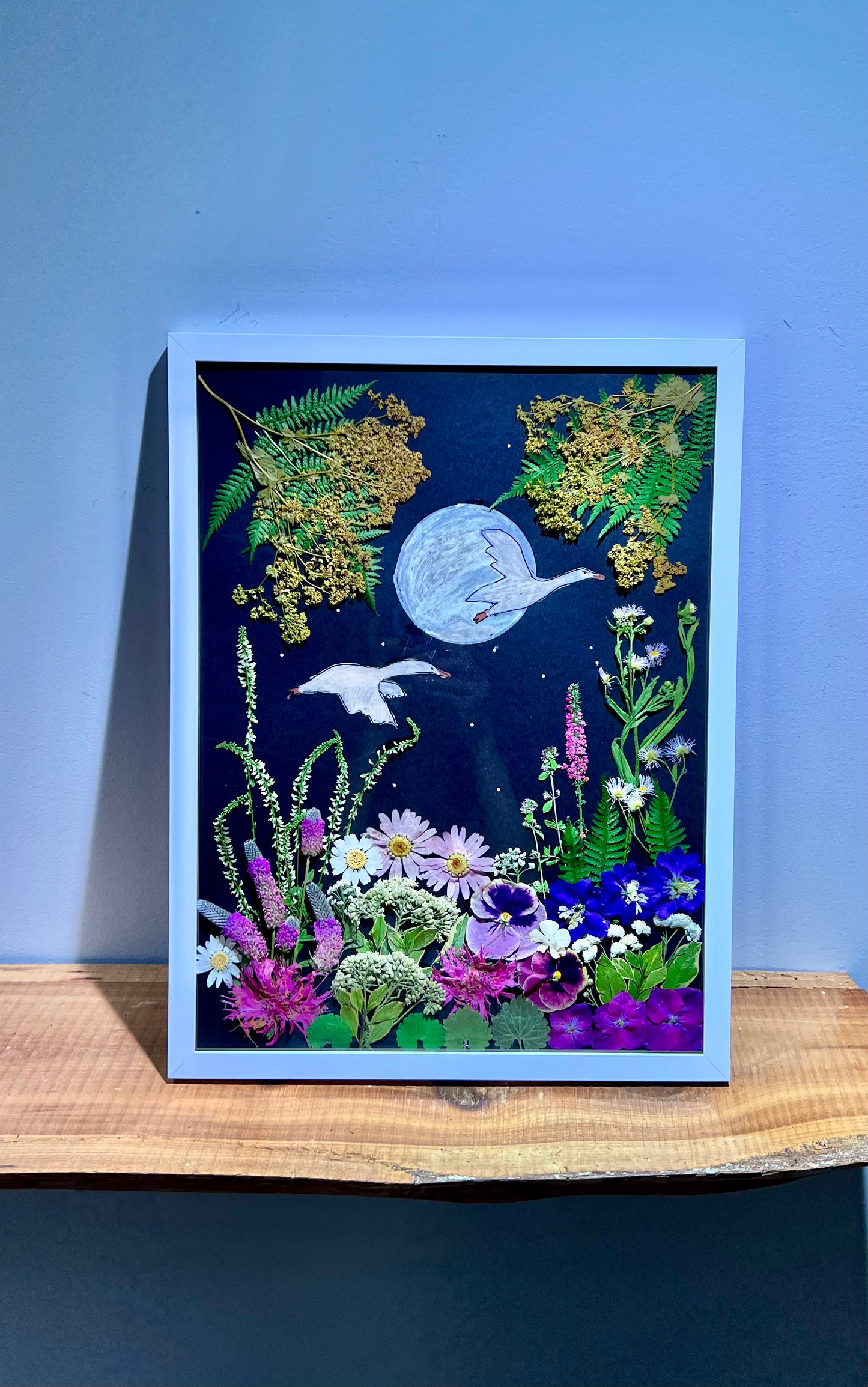 Moonlit garden flight